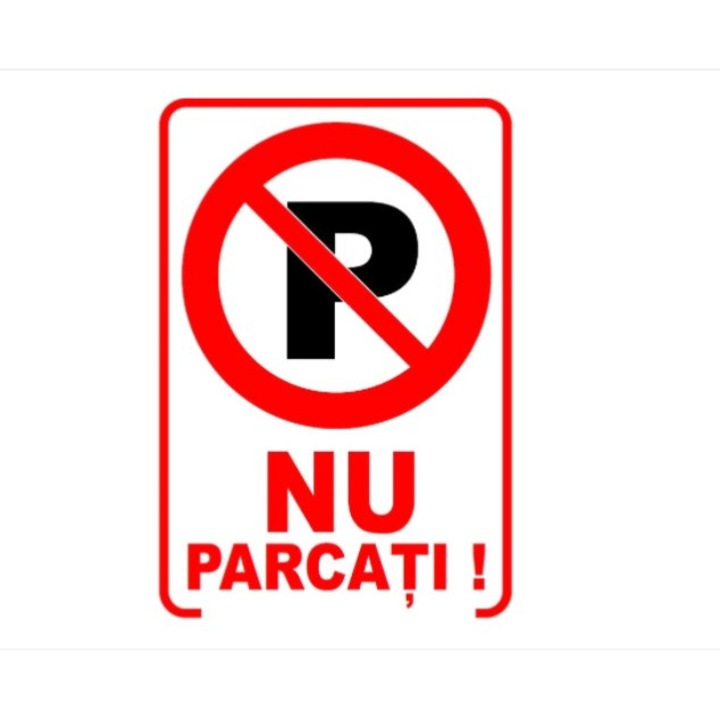 PVC matrica "DO NOT PARK" A5 14,5cm X 21 cm