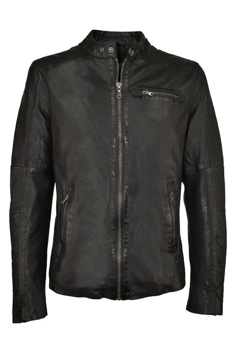 Geaca de piele Adriano CBL, Negru
