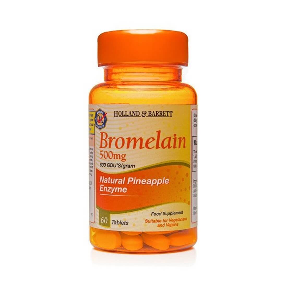 Supliment alimentar Bromelain, Holland & Barrett, 500 mg, 60 capsule