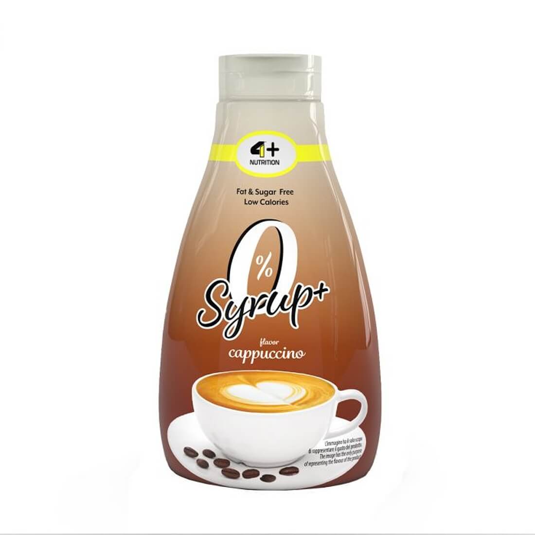 Sirop dietetic +4 Nutrition, Aroma cappuccino, 425 ml