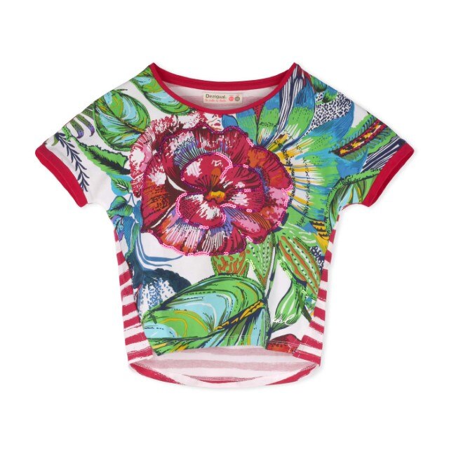 Tricou Desigual copii 18WGTKX7, Multicolor, 104 CM