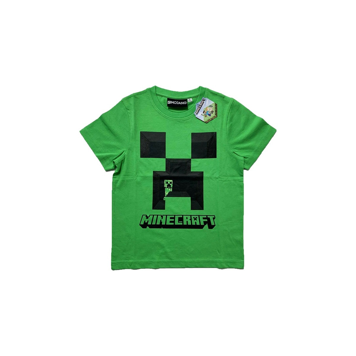 Tricou copii, Minecraft, verde, 10 ani