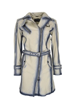 Palton din piele Lina CBL, 44 EU, Alb Palton din piele Lina CBL, 44 EU, Alb