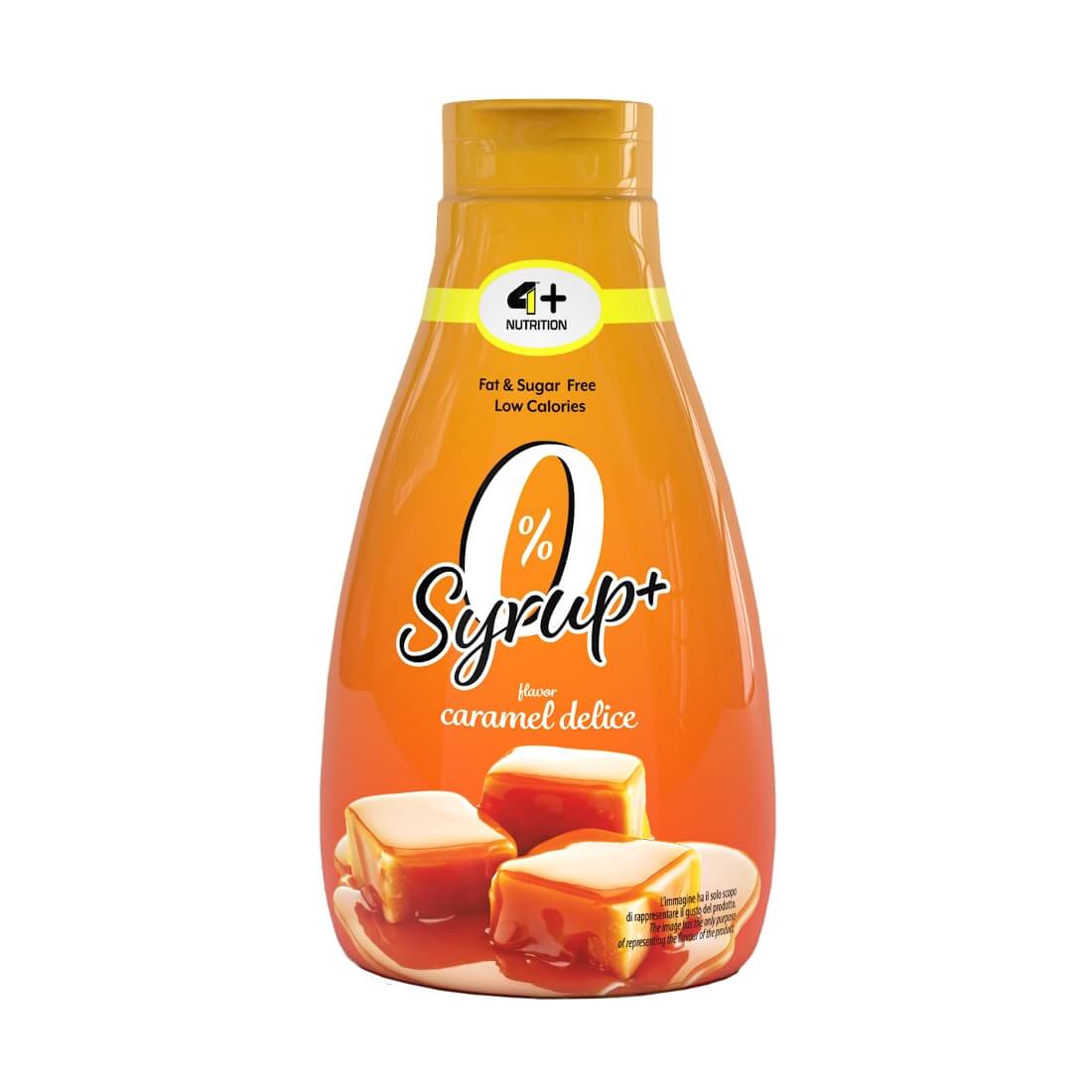 Sirop dietetic +4 Nutrition, Aroma caramel, 425 ml