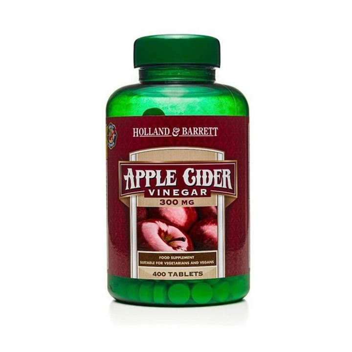 Supliment alimentar Apple Vinegar, Holland & Barrett, 300 mg, 400 capsule
