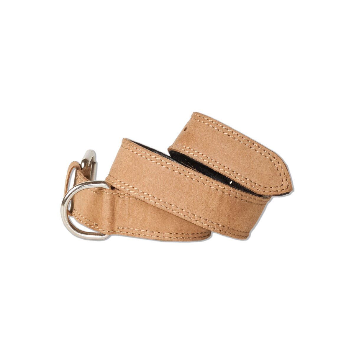 Zgarda caini Woodland, Piele naturala de bivol, 45-55 cm, Maro deschis