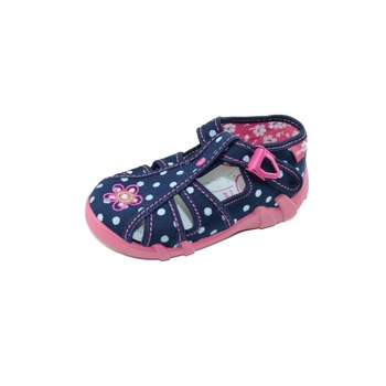 Sandale din panza pentru fete Renbut RBTF25-19, Bleumarin 19 EU Sandale din panza pentru fete Renbut RBTF25-19, Bleumarin 19 EU