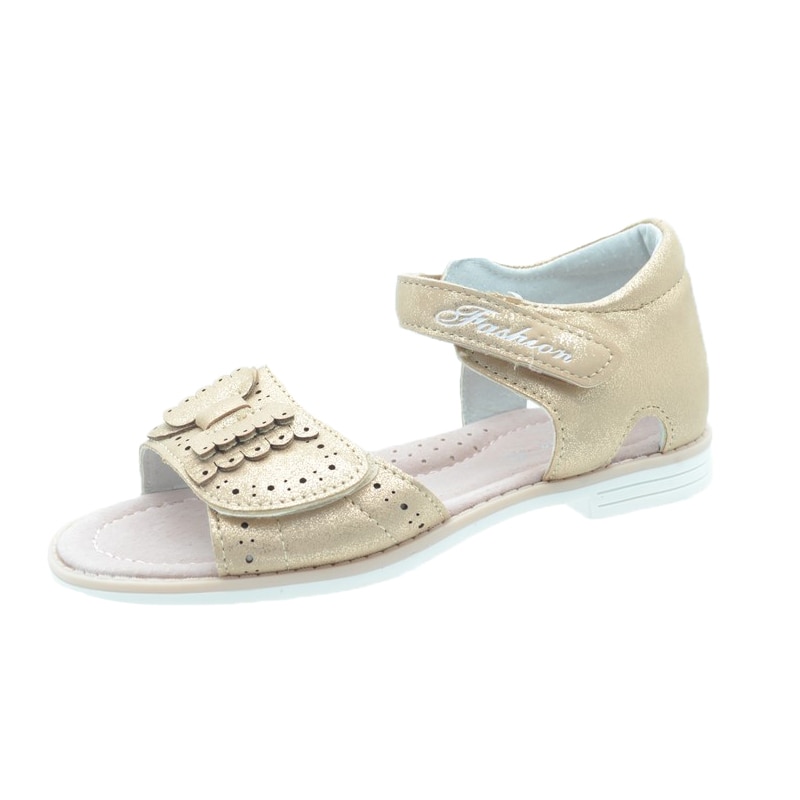 Sandale ortopedice pentru fete Tom Miki C-T51-83-D-27, Auriu 27 EU