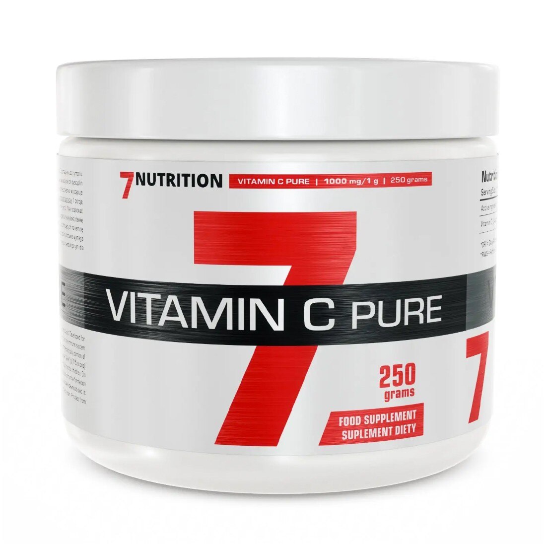 Vitamina C, 7Nutrition, 1000 mg, 250 g