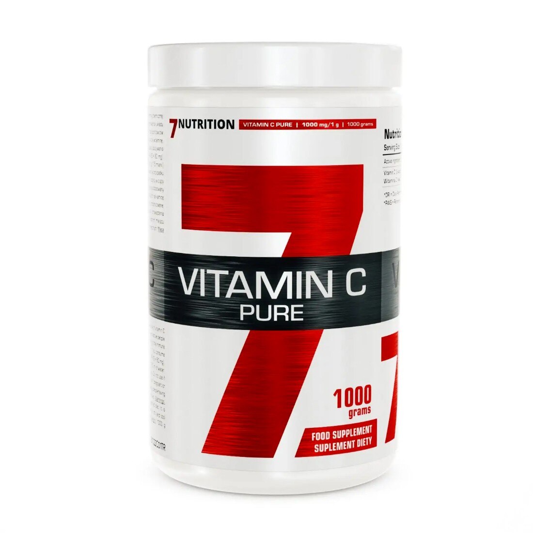 Vitamina C, 7Nutrition, 1000 mg, 1000 g