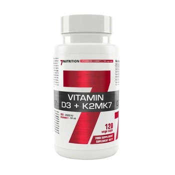 Vitamina D3 si K2, 7Nutrition, 120 capsule Vitamina D3 si K2, 7Nutrition, 120 capsule