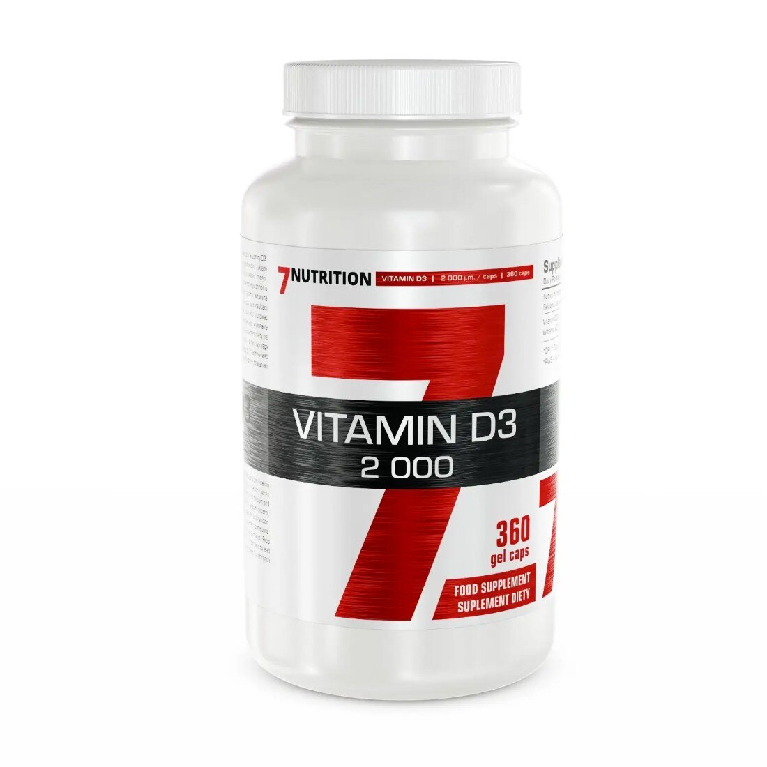 Vitamina D3 2000, 7Nutrition, 360 capsule