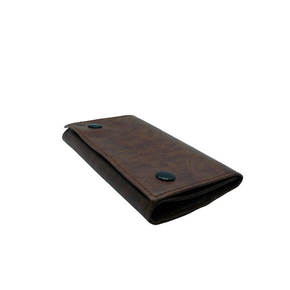 Portofel pentru tutun din piele ecologica BGM Dark Brown 61013 M3