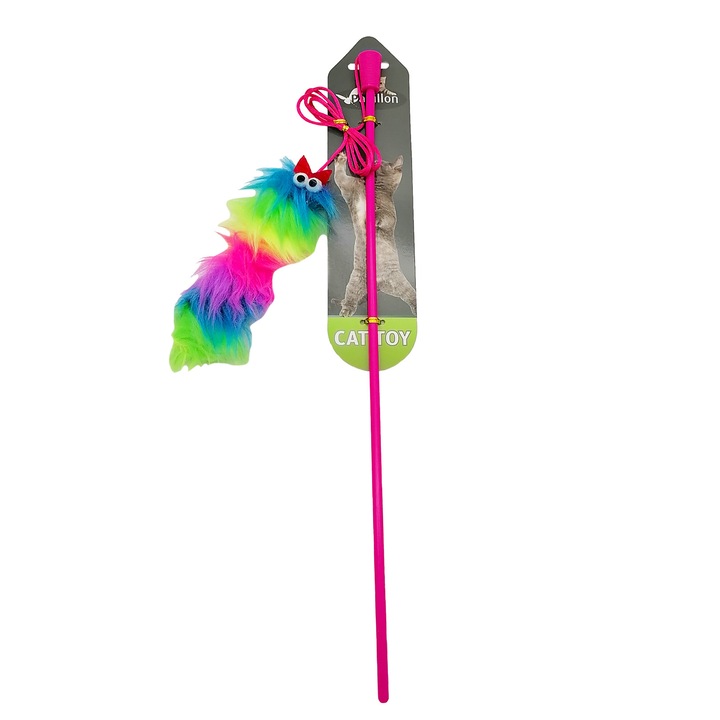 Въдица с играчка за котки, Papillon, 84 см, 240074