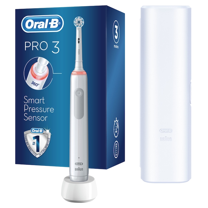 Oral-B Pro 3 3500 Elektromos fogkefe, Fehér