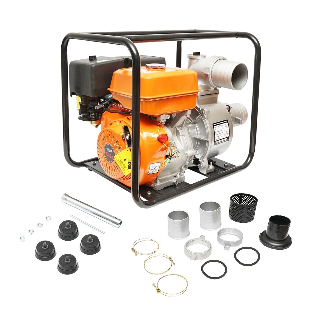 Motopompa pe benzina WP40 13CP debit maxim 80m3/h adancime de absorbtie 7m inaltime refulare 28m Thor