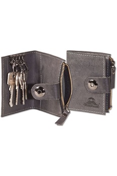 Husa chei Woodland, 7.5x10 cm, 4 chei, Piele naturala bivol, Negru Husa chei Woodland, 7.5x10 cm, 4 chei, Piele naturala bivol, Negru