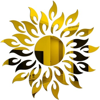 Set Oglinzi Decorative Acrilice 3D GOLD SUNFLOWER Luxury Home 27 bucati MyStyle® Set Oglinzi Decorative Acrilice 3D GOLD SUNFLOWER Luxury Home 27 bucati MyStyle®