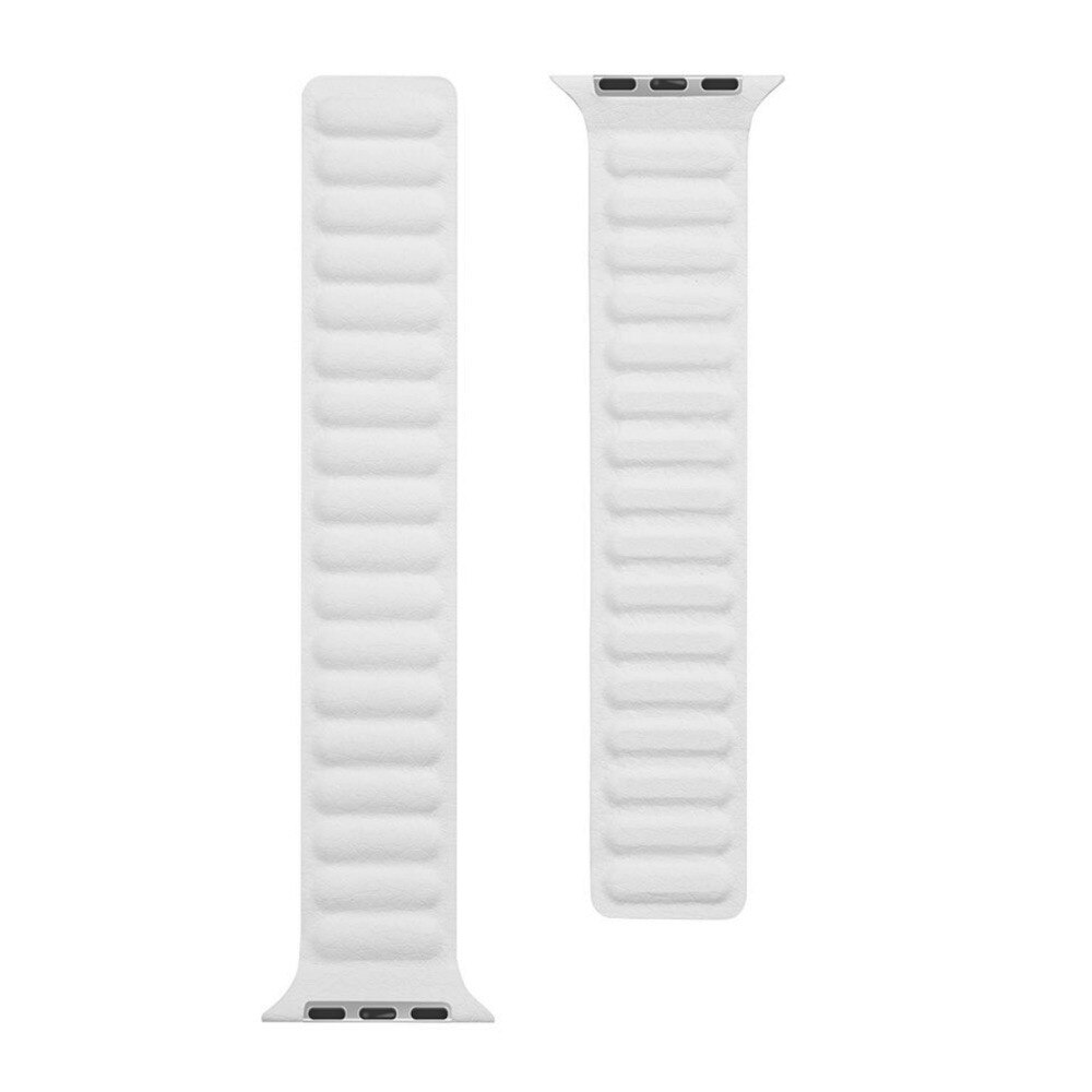 Curea din piele naturala pentru Apple Watch 38mm, 40mm, Tactical 732 (alb)