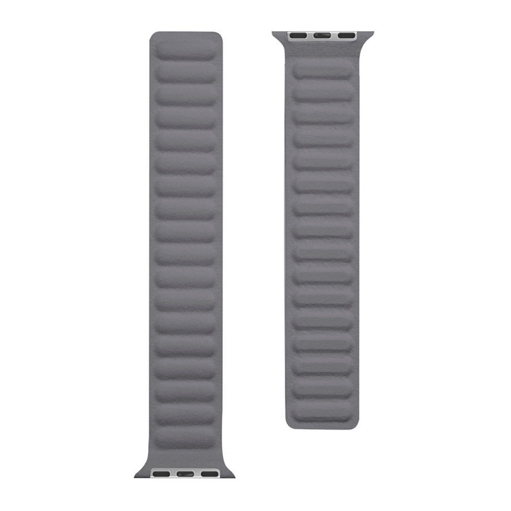Curea din piele naturala pentru Apple Watch 38mm, 40mm, Tactical 725 (gri)