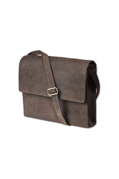 Geanta de umar de lux Woodland, 38x32x8 cm, Piele naturala, Maro inchis Geanta de umar de lux Woodland, 38x32x8 cm, Piele naturala, Maro inchis