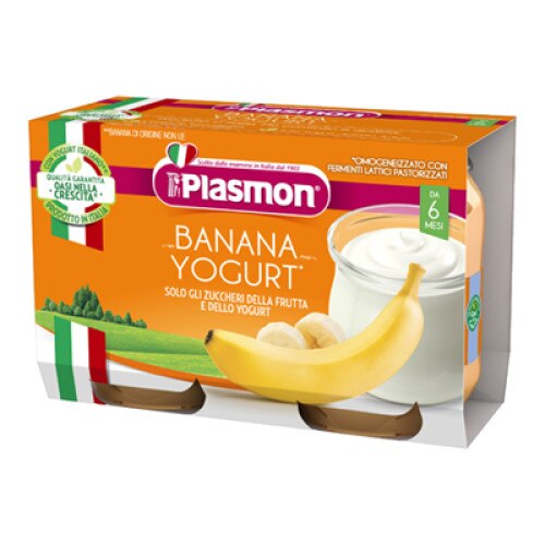 Iaurt Plasmon banana 2x120g
