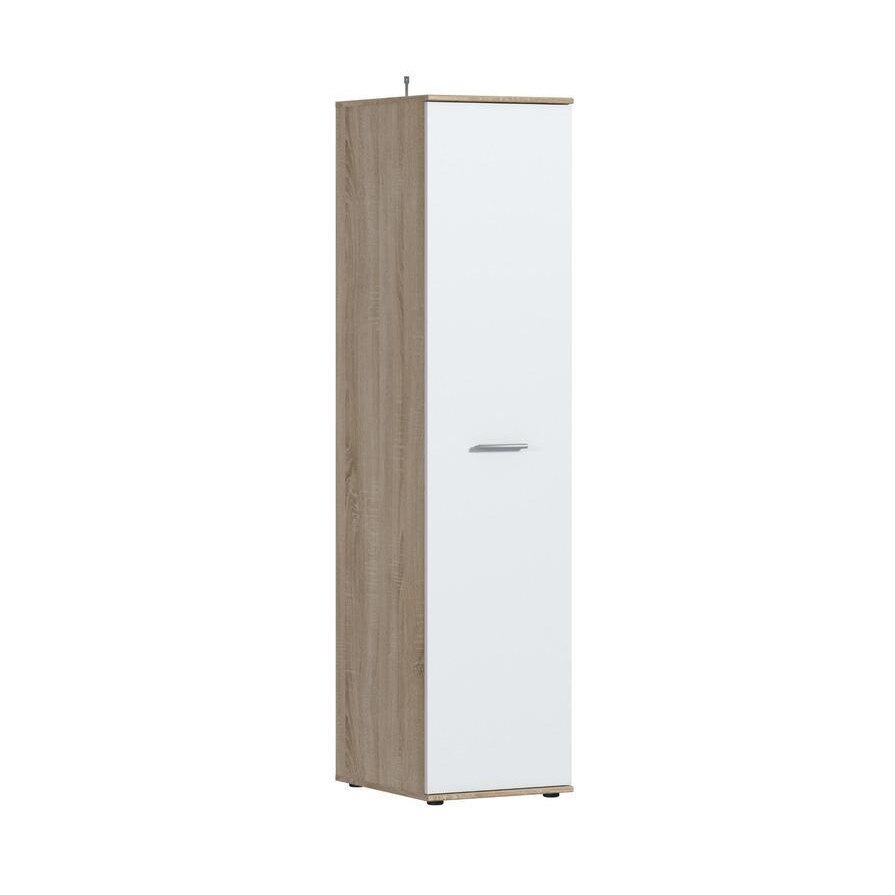 Dulap cu o usa Sani Mambo SB-2677,45x55x191,1 cm,Stejar sonoma/Alb