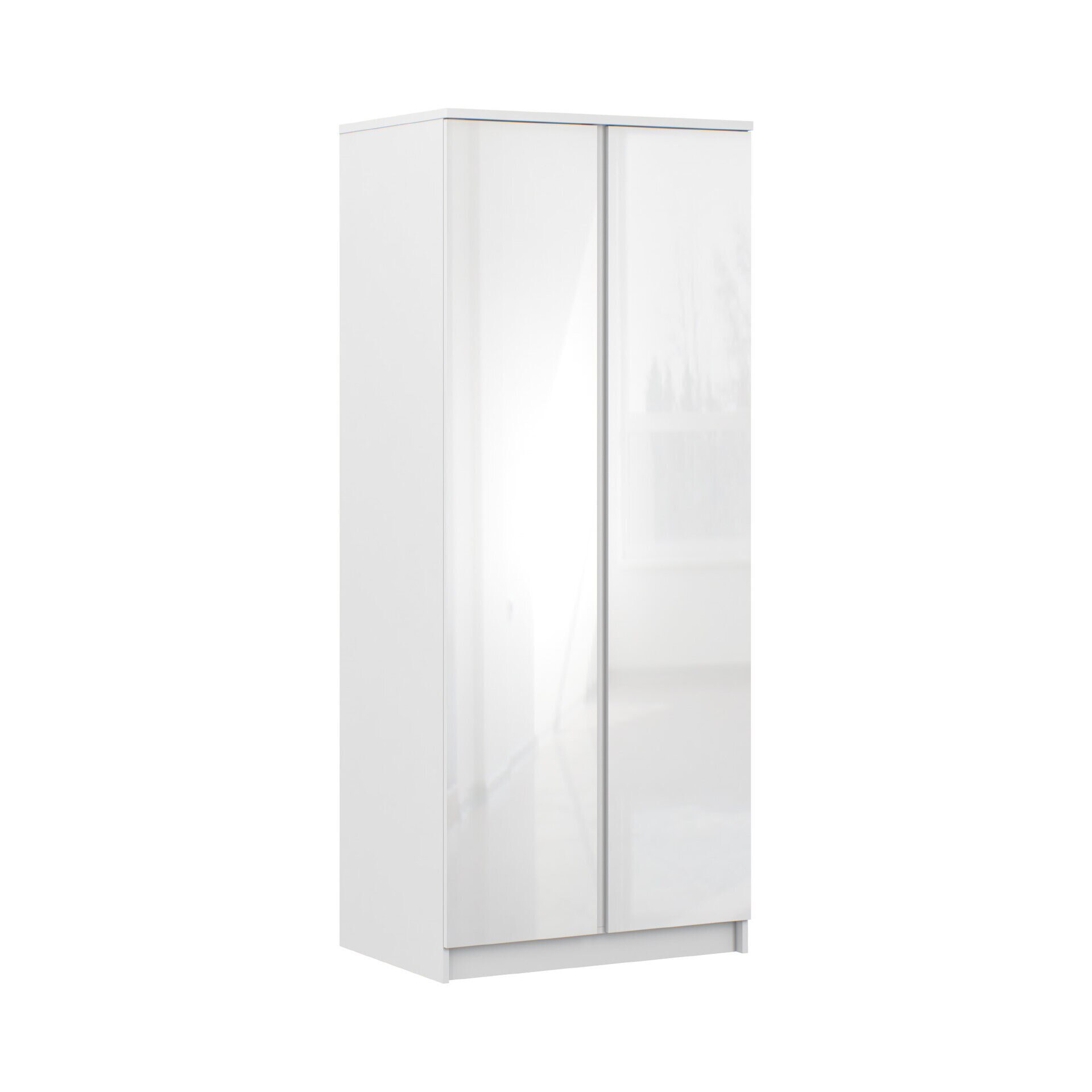 Sifonier cu doua usi Sani Medea SB 2309,82,6x57,9x200 cm,Alb/Alb lucios