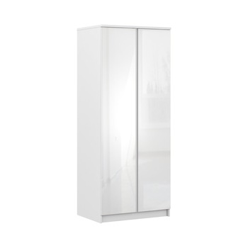 Sifonier cu doua usi Sani Medea SB 2309,82,6x57,9x200 cm,Alb/Alb lucios Sifonier cu doua usi Sani Medea SB 2309,82,6x57,9x200 cm,Alb/Alb lucios