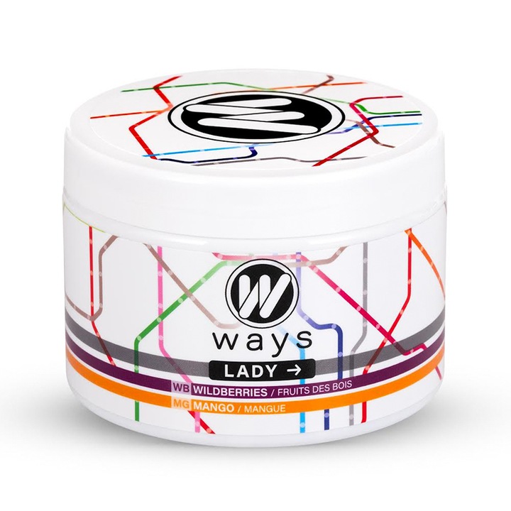 Aroma Narghilea Fara Tutun, Ways Lady Killer - Afine Si Mango, 200g