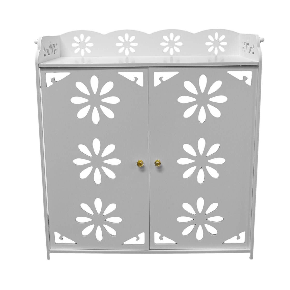 Pantofar 3 rafturi, Naimeed D3483, culoare Alb, 64 x 60 x 32 cm