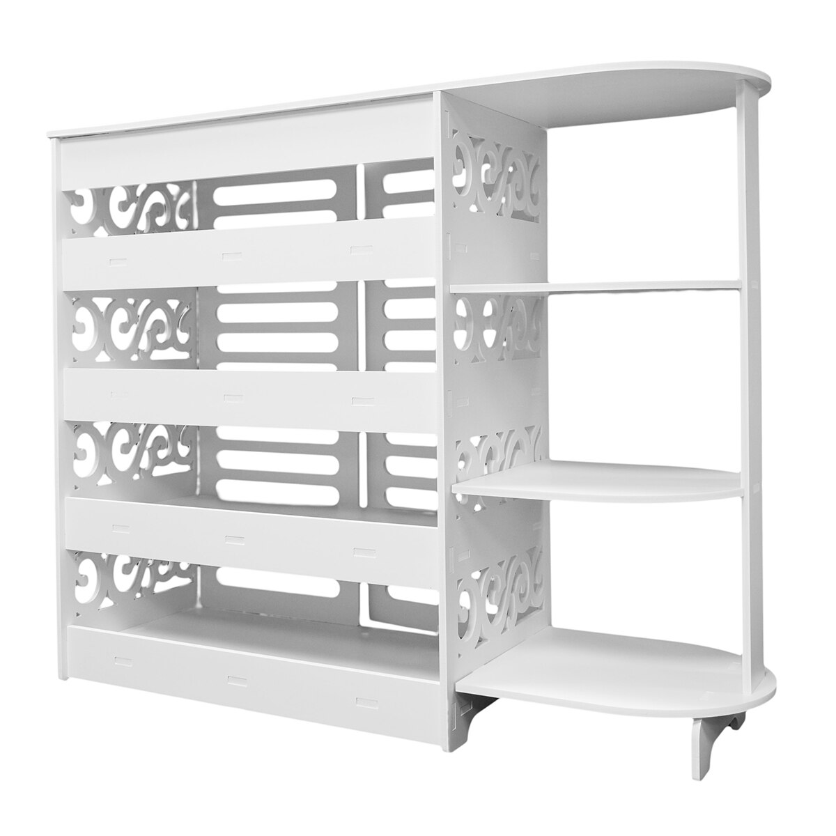 Pantofar cu rafturi, Naimeed D3468, culoare Alb 94 x 75 x 31 cm