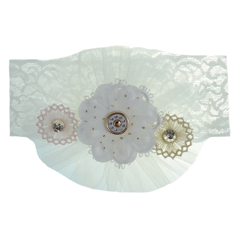 Bentita pentru fete Mini Bimbi MNB-5-2, Alb