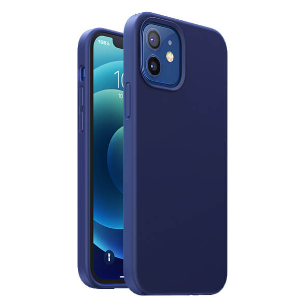 Husa de Protectie Pentru iPhone 12/12 Pro, Ugreen Silicone Case Soft - Albastru