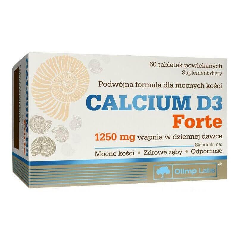 Supliment alimentar de calciu D3 Olimp Forte, 60 capsule