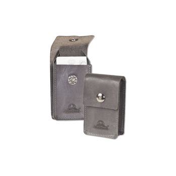 Husa pachet tigari Woodland, 7x11 cm, Piele naturala bivol, Negru Husa pachet tigari Woodland, 7x11 cm, Piele naturala bivol, Negru