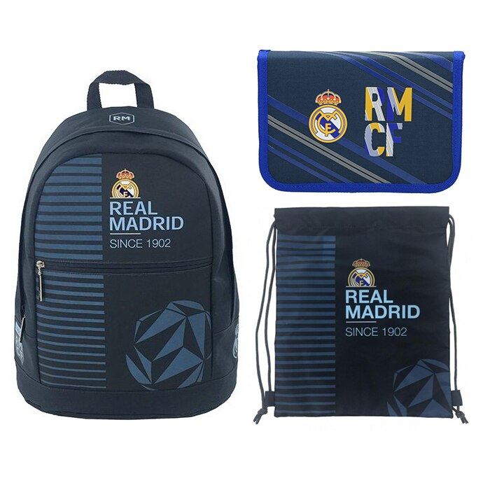 Set Scoala Real Madrid 1 - Ghiozdan scoala Real Madrid, Penar Neechipat, Sac Incaltaminte