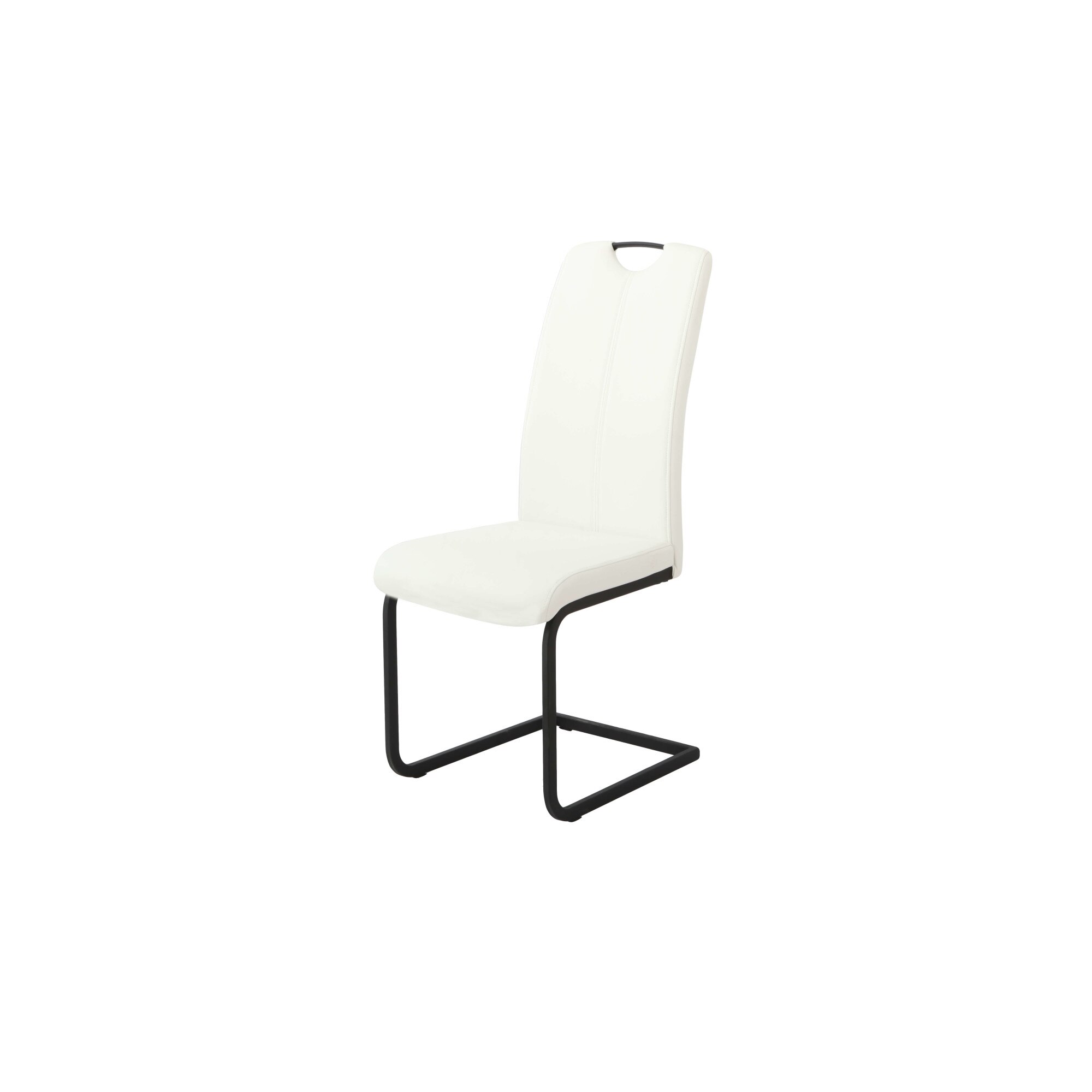 Scaun living Matera Alb, 42x62x99 h cm