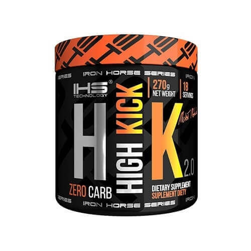 Supliment nutritiv IHS High Kick Iron Horse, Aroma de portocala, 270g