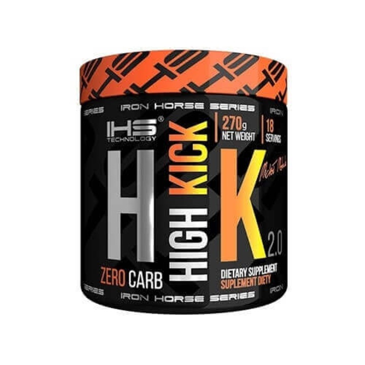 Supliment nutritiv IHS High Kick Iron Horse, Aroma de portocala, 270g