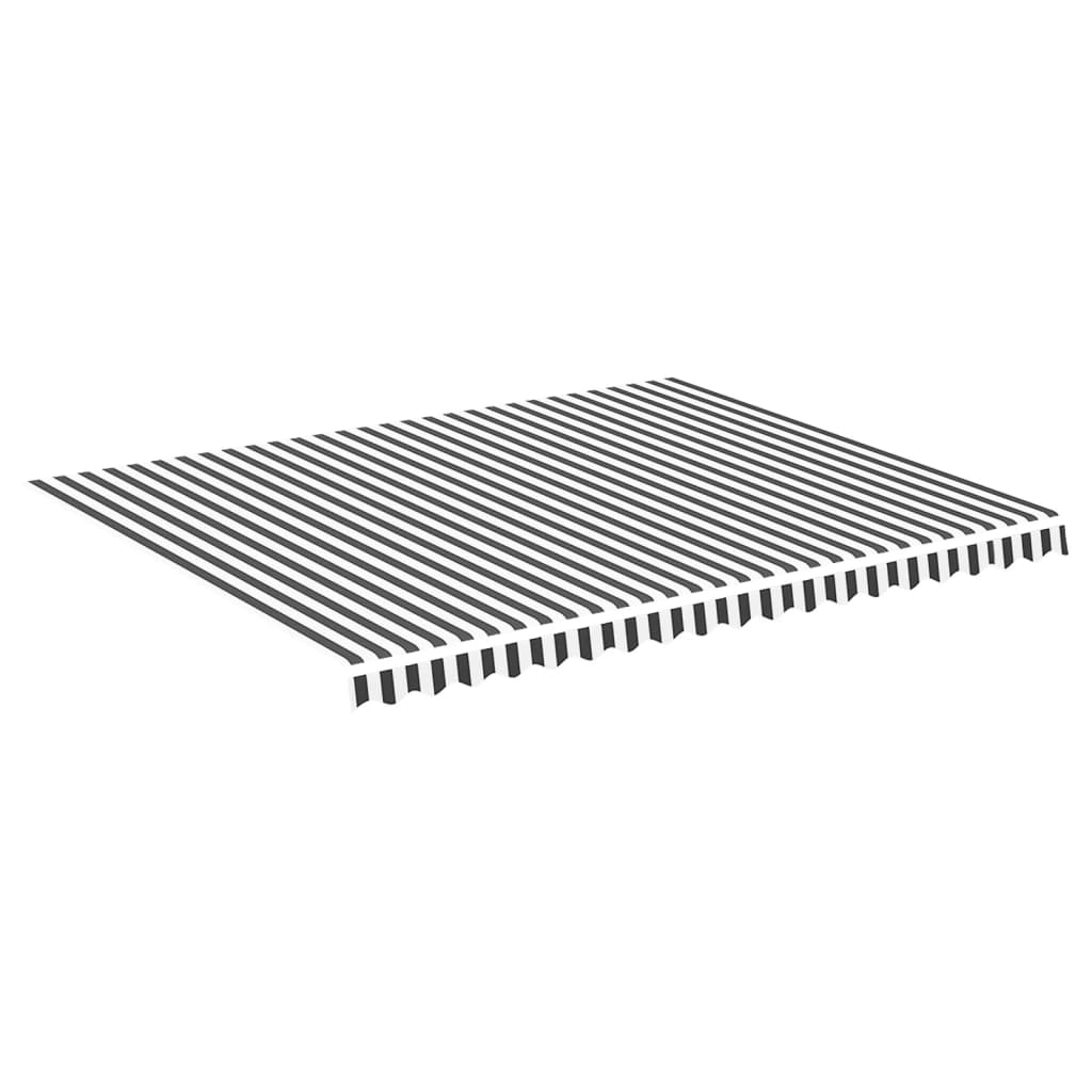 Panza de rezerva pentru copertina vidaXL, Poliester, 430 x 345 cm, Antracit/Alb