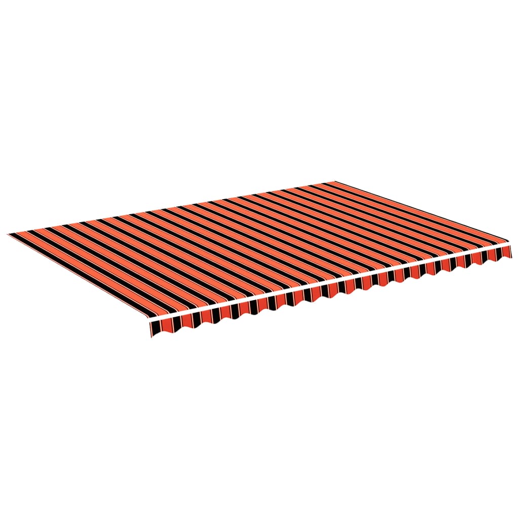 Panza de rezerva pentru copertina vidaXL, Poliester, 500 x 350 cm, Maro/Portocaliu