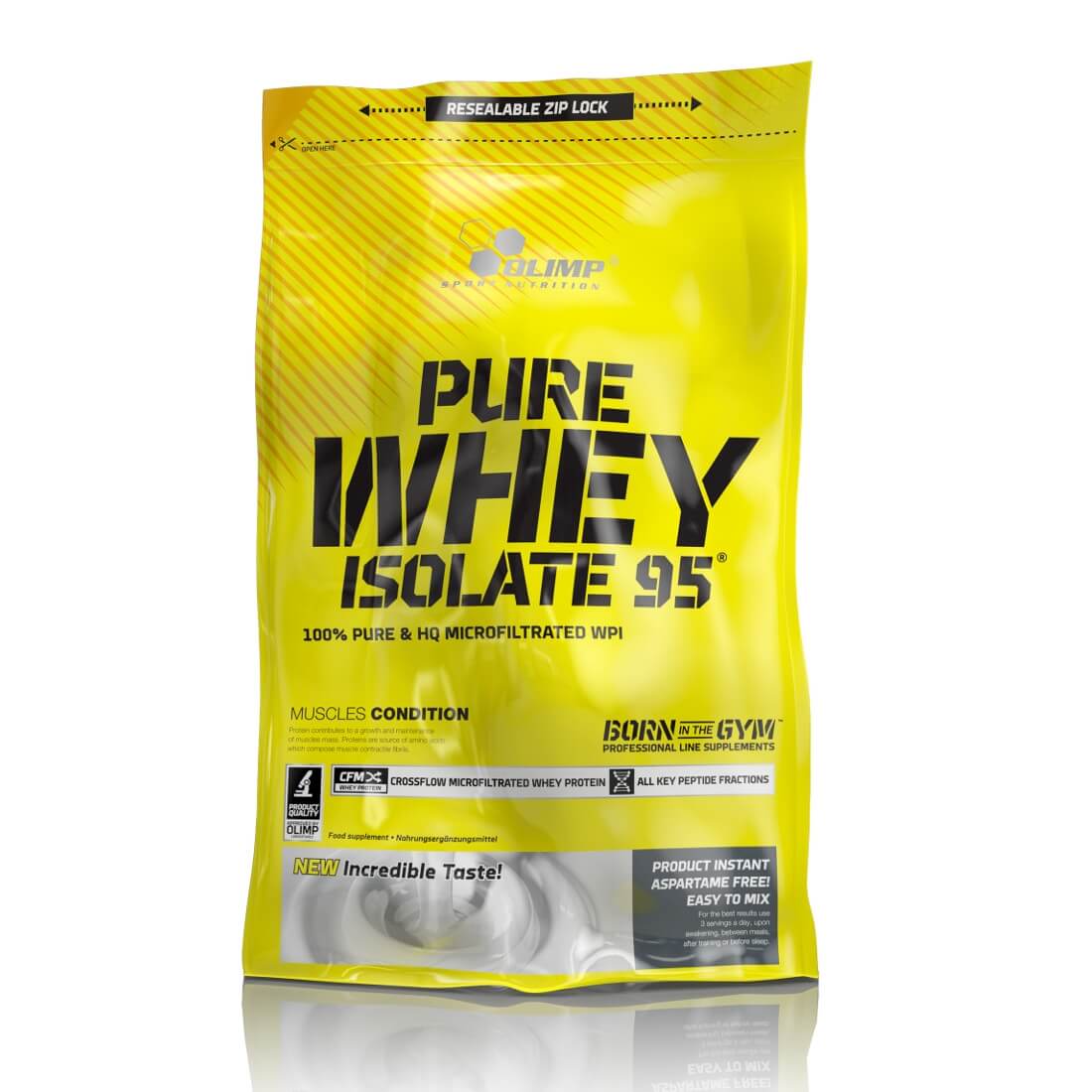 Proteine Olimp Pure Whey Isolate 95, Unt de arahide, 600g