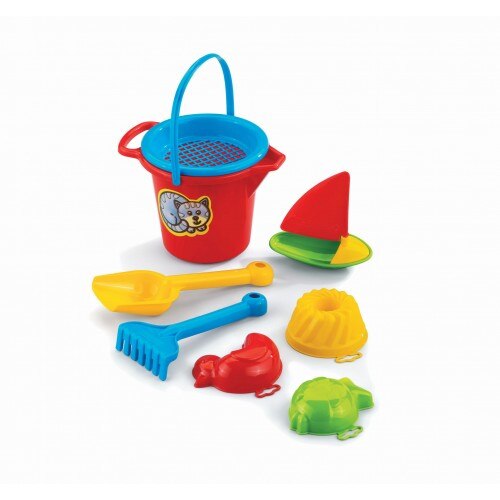 Set Accesorii pentru Nisip si Plaja cu Barca, Mario-Inex, Multicolor