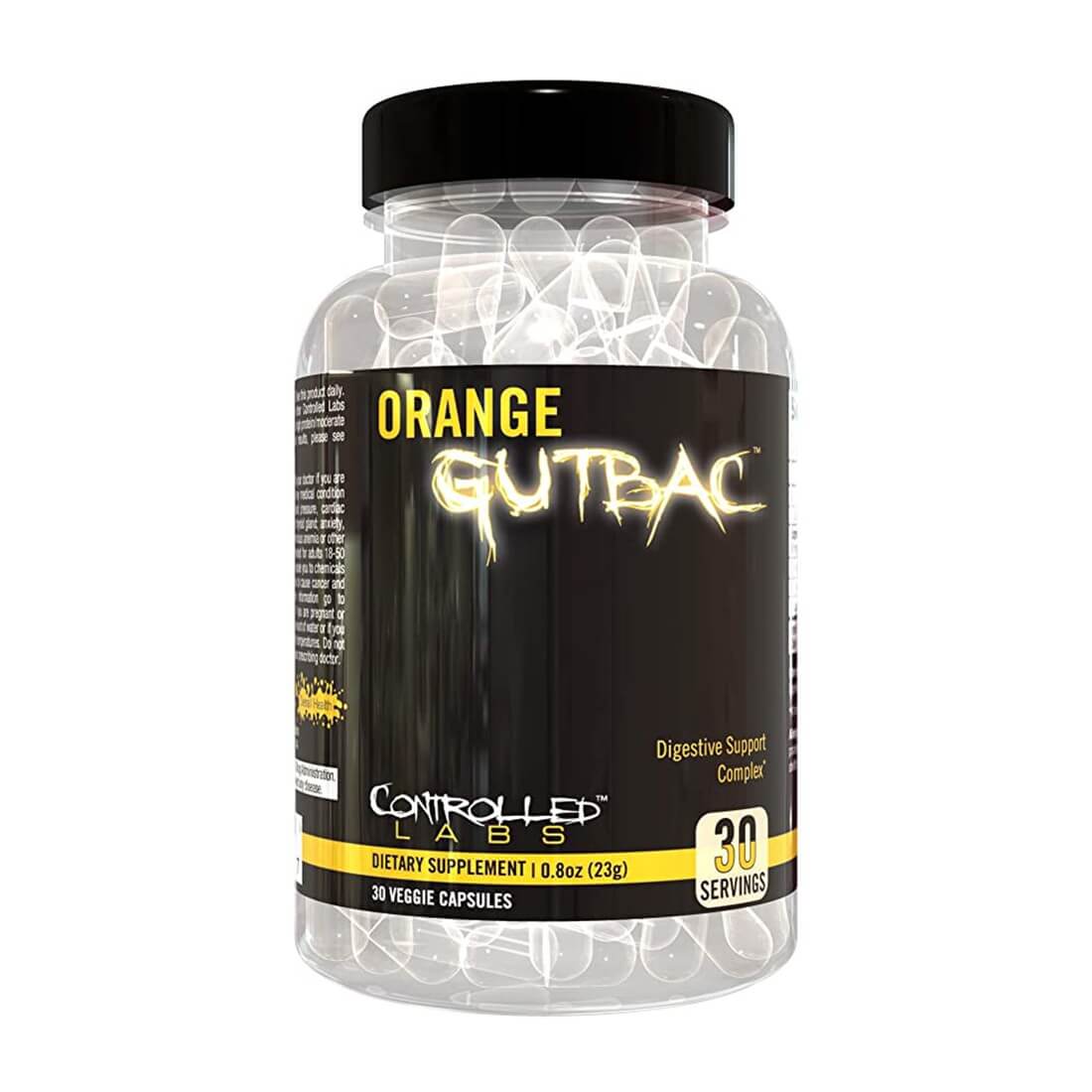 Supliment pentru digestie Orange Gutbac, Controlled Labs, 30 capsule