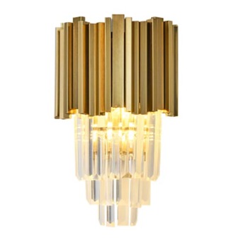 Aplica sticla Lampa de perete Auriu, dormitor, decorare pentru hotel, corp de iluminat, lampa de noptiera 2XE14 Aplica sticla Lampa de perete Auriu, dormitor, decorare pentru hotel, corp de iluminat, lampa de noptiera 2XE14