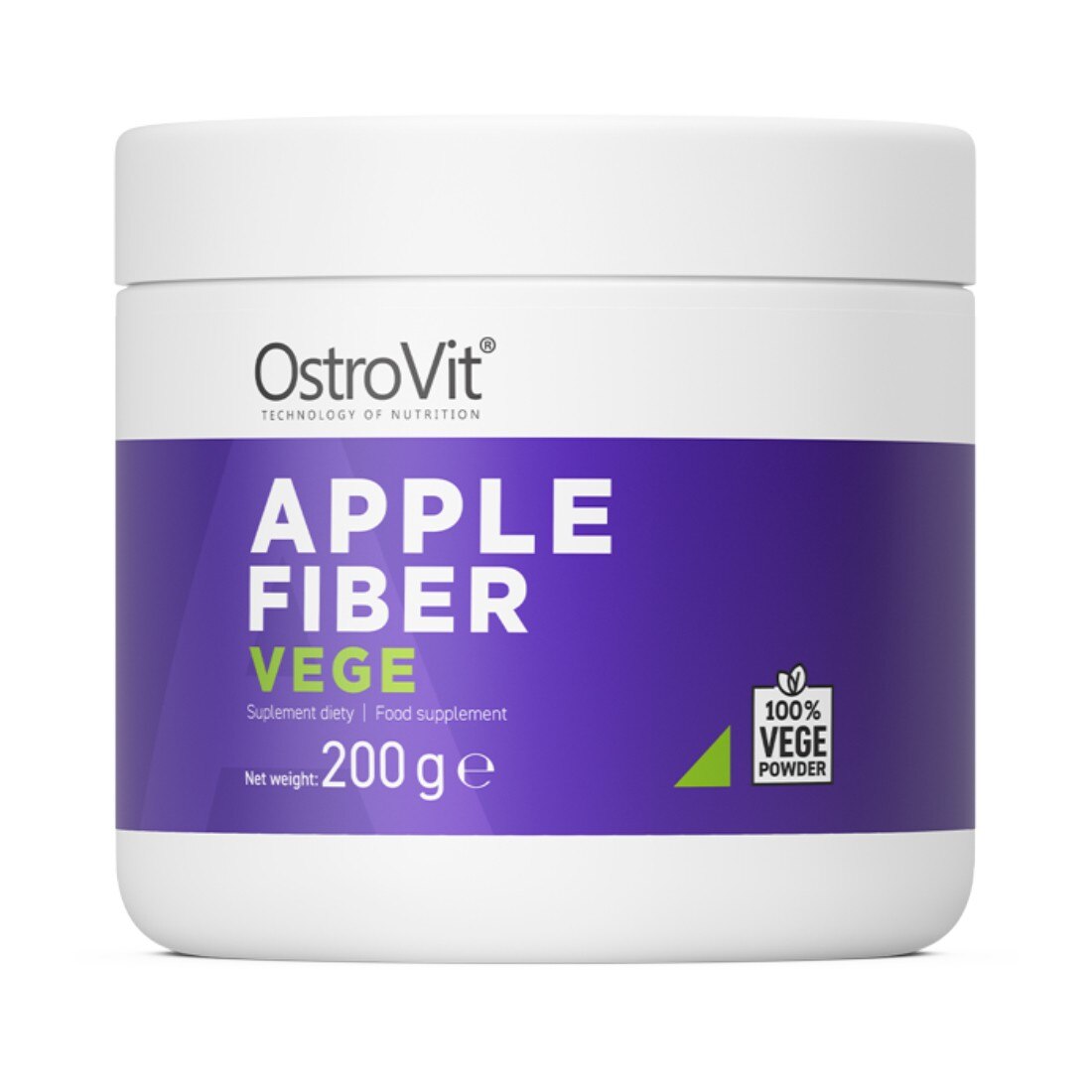 Supliment alimentar OstroVit Apple Fiber VEGE, 200g