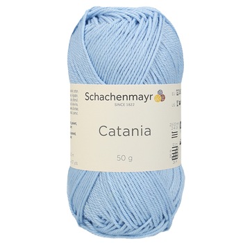 Fir de crosetat si tricotat, 100% bumbac, grosime fir nr 2 Fine, lungime 125 m, 50g, Catania albastru deschis 00173 Fir de crosetat si tricotat, 100% bumbac, grosime fir nr 2 Fine, lungime 125 m, 50g, Catania albastru deschis 00173