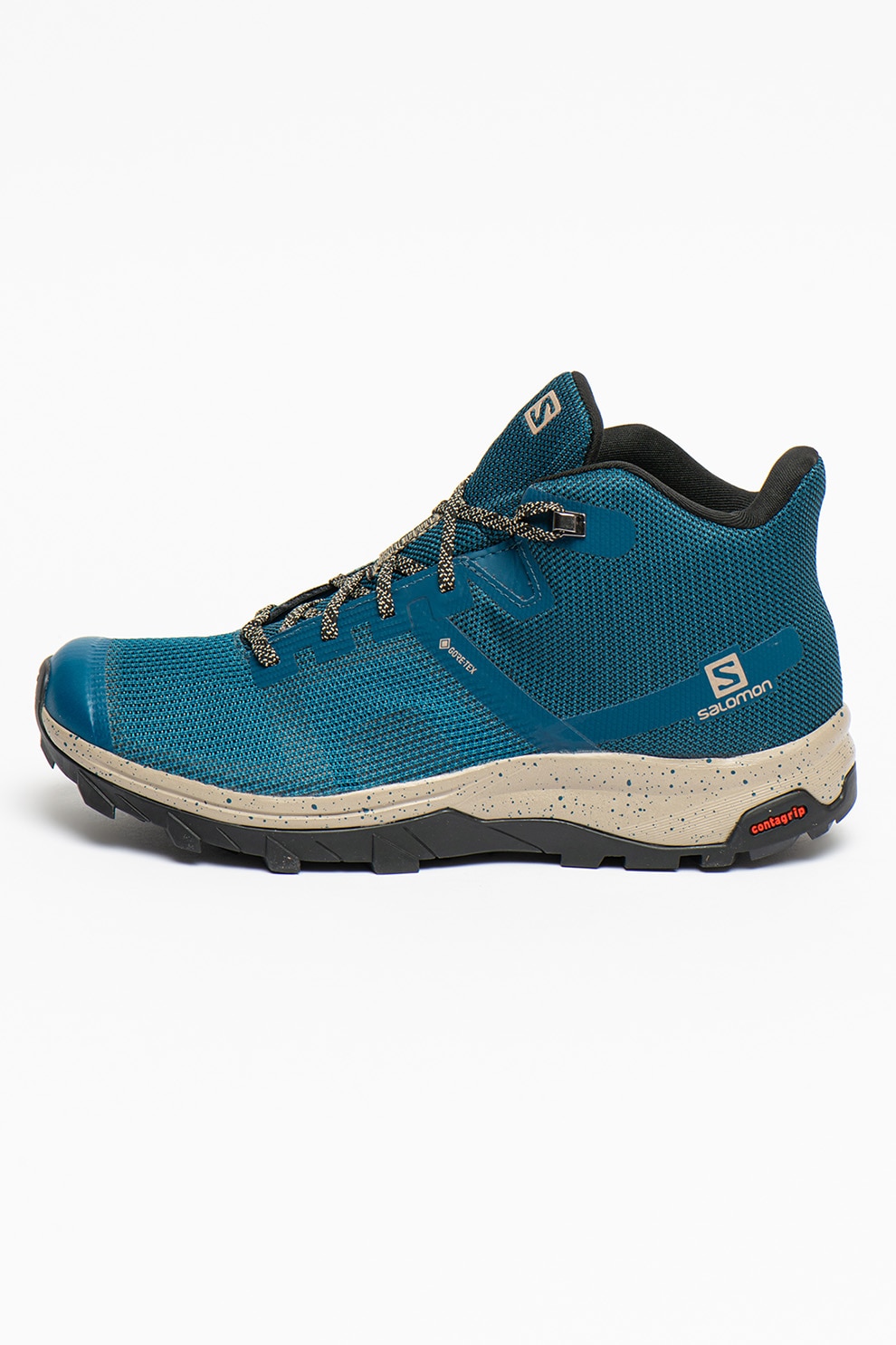 Salomon, Ghete mid-high cu tehnologie Gore-Tex pentru drumetii OUTline Prism, Albastru petrol
