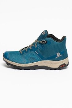 Salomon, Ghete mid-high cu tehnologie Gore-Tex pentru drumetii OUTline Prism, Albastru petrol Salomon, Ghete mid-high cu tehnologie Gore-Tex pentru drumetii OUTline Prism, Albastru petrol